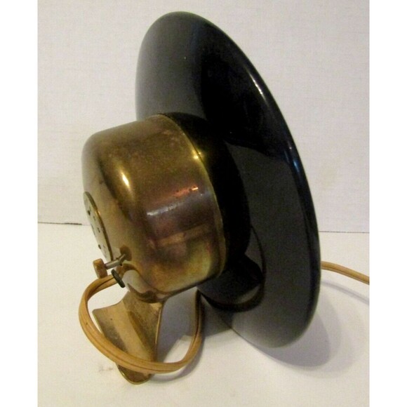 Art Deco Chelsea Elecronometer Desk Clock Model VE Vintage Black Bakelite Works - Picture 4 of 9